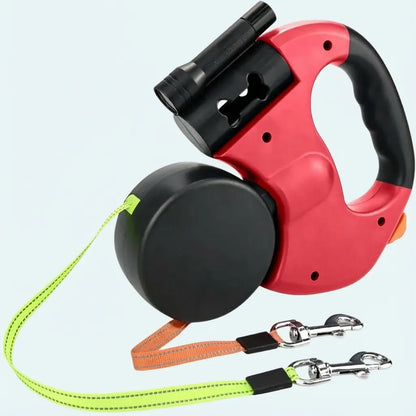 Correa retráctil doble: sin nudos, sin estrés