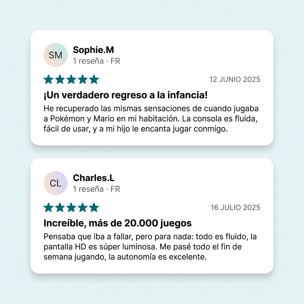 RetroPlay™ – Consola portátil con más de 14 000 juegos integrados