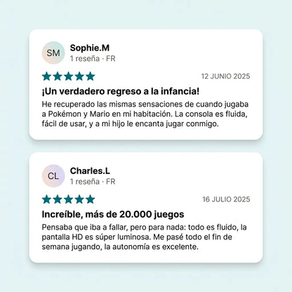 RetroPlay™ – Consola portátil con más de 14 000 juegos integrados