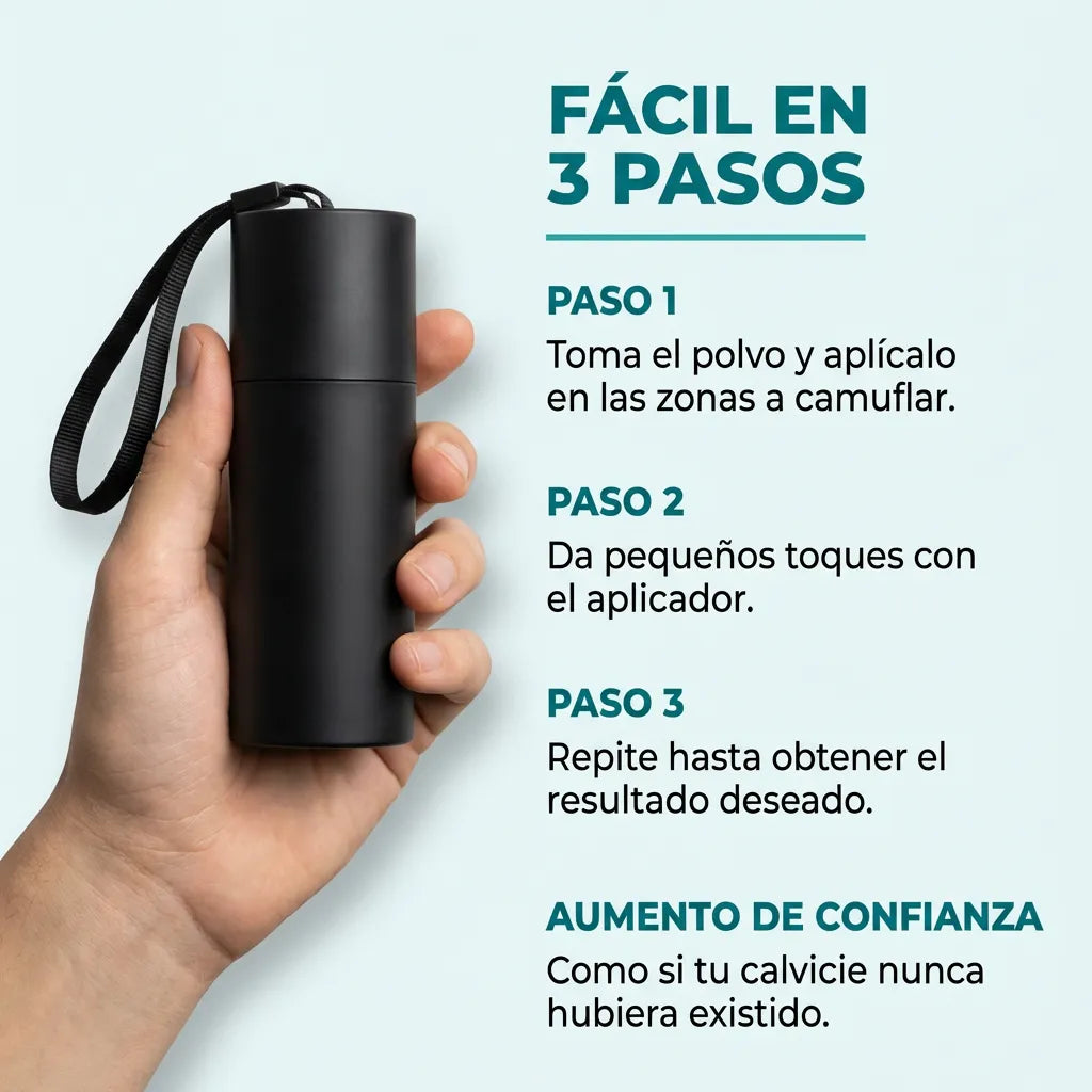 HairCover™ – Camuflaje capilar instantáneo