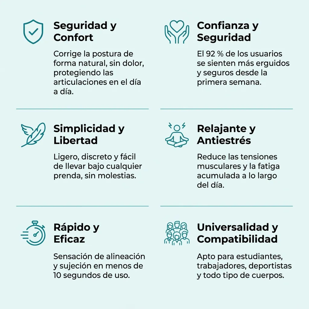 Postura™: corrector de postura inteligente y discreto
