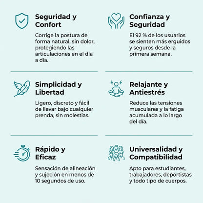 Postura™: corrector de postura inteligente y discreto