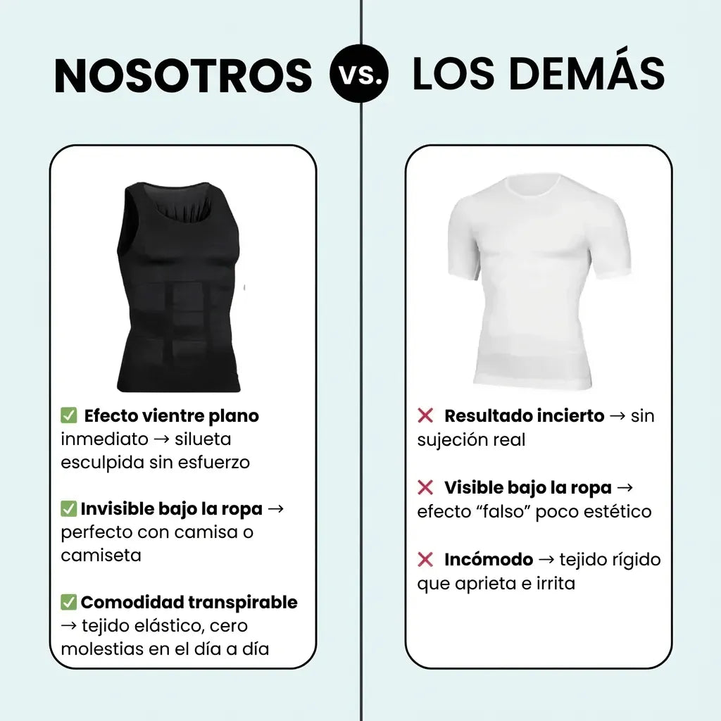 SculptWear™ – Camiseta interior moldeadora para hombre