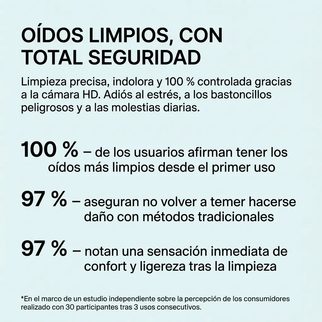 OryaneCam™: limpiador de oídos inteligente