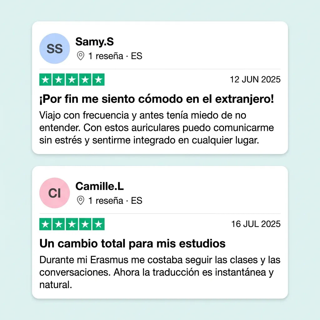 Auriculares Traductores Instantáneos™ – 40 idiomas