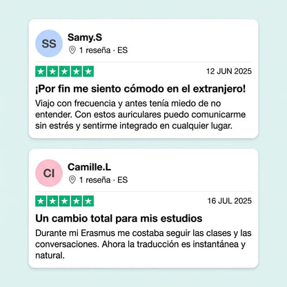 Auriculares Traductores Instantáneos™ – 40 idiomas