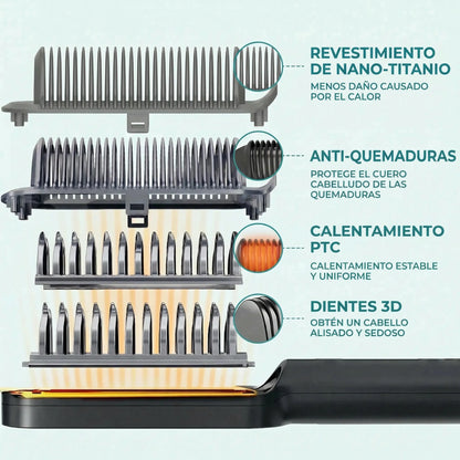Brushy™ - Cepillo alisador compacto
